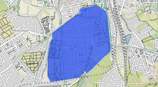 Bodenrichtwertkarte Lüneburg Rotes Feld